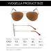 VVDQELLA Aviator Reading Sunglasses - Stylish Full Frame, UV400 Protection, Grey Lens - 1.0x Magnification - Buy Online on GoSupps.com