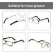 WLLHYF 2 Pairs Knitting Glasses Ear Cushion Soft Anti-Slip Temple Tips Elastic Sunglasses Eyewear Retainer Fabric Spectacle Arm Sleeves Glasses Gripper Pad for Eyeglasses Reading Sports Winter - Buy Online on GoSupps.com