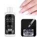 Freeorr Nail Extension Gel Solution - 2 Pieces Poly-Gel Slip Solution 45ml Beige DIY Nail Builder with 2 Brushes - Buy Online on GoSupps.com