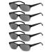 Eyekepper 5 pieces Classic Spring Hinge Reading Glasses Sun Reading Glasses 5 pieces in All Grey Lenses 2.25 diopters