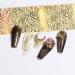 Gold Nail Foil Transfer Stickers - Holographic Designer Nail Art Supplies - 3D Glitter Line Manicure Accessories - 16 Sheets - Buy Online on GoSupps.com