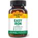 Easy Iron 25mg 90 Vegetarian Capsules Certified Gluten Free Certified Vegan Verified Non-GMO Verified