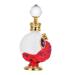 CANIGHT 1pc Peacock Essential Oil Bottle Liquid Bottle Glass Empty Holder Dropper Bottle Empty Perfume Bottle Liquid Holder Women Perfume Bottle Liquid Dispenser Glass Perfume Bottle 3.1x10.5cm Red