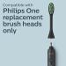 Philips One by Sonicare Rechargeable Toothbrush - Shadow Black HY1200/06 - Buy Online on GoSupps.com