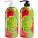 Rose Perfume Body Wash 25.36 FL OZ / 750ml + Rose Perfume Body Lotion 16.9 FL OZ / 500ml Rose Perfume Body Wash + Body Lotion