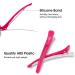 6 Pack Non-Slip Silicone Hair Clips for Styling & Sectioning - No Crease Duckbill Clips for Thick & Thin Hair - Professional Salon Quality - Pink - Buy Online on GoSupps.com