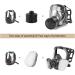AMZYXUAN Full Face Gas Mask Gas Masks Survival Nuclear and Chemical with 40mm Activated Carbon Filter Reusable Respirator Mask for Gases Vapors Dust Chemicals - Buy Online on GoSupps.com