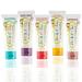 Jack N Jill Natural Toothpaste Mixed Fruit Basket, Strawberry, Banana, Blueberry, Blackcurrant, Raspberry, Vegan, SLS Free, Yum! 5-Pack