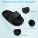 Kibhous Silicone Shower Foot Scrubber - Personal Foot Massage & Cleaning with Soft Bristles - Non-Slip Suction Cups - Foot Scrubbers for Men and Women - Black - Buy Online on GoSupps.com