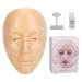Cryfokt Makeup Practice Board Reusable 5D Silicone Makeup Mannequin Face with 20ml Makeup Remover Oil Eyeshadow for Complete Practice