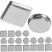 FOMIYES 150 Pcs Aluminum Plate Metallic Eyeshadow Watercolor Tin Empty Eyeshadow Dispenser Square Lipstick 2.5X2.5CMx5pcs As Shownx5pcs - Buy Online on GoSupps.com