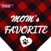 Mother's Day Dog Bandana Set - Plaid Triangle Scarf with Mom's Favorite and I Only Love My Bed Patterns in Red & Blue - Buy Online on GoSupps.com