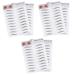 NOLITOY 6 Pcs 3d Eyebrow Stickers Eyebrow+chemo Makeupset Imitation Eyebrow Water Proof 6 Stickers ze008x3pcs Blackx3pcs