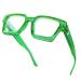 Blue Light Blocking Glasses Rectangle Chic Preppy Look MultiColor Frame for Women Men River Basil Green River