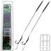 Angel Berger Magic Baits Coated Blow Back Rig Boilie Rig Boilie Leader 2 Pieces Size 4 18cm 25lbs
