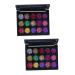 DOITOOL 2pcs 15 Eye Shadow Eyeshadow Matt Makeup Palette Eyeshadow Powder Eyeshadow Palette Diamond Tray