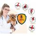 Syang Tick Collar for Dogs & Cats - 2-Pack Fluorescent Parasite Prevention Collar 8-Month Protection Universal Fit (Yellow & Black) - Buy Online on GoSupps.com