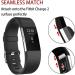 POY Fitbit Charge 2 Replacement Bands - Black Small Adjustable Sport Wristbands - Buy Online on GoSupps.com