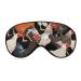 Colorful Hens Sleep Mask Eye Cover for Sleeping Blindfold with Adjustable Strap Blocks Light Night Travel Nap for Men Women