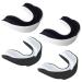 Mouthguard 4 Pieces Mouthguard Boxing for MMA Martial Arts Boxing Adults BlackWhite 4PACK BlackWhite