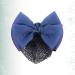 Bowknot Snood Net Barrette Hair Clip Bow Bun Cover Elastic Women Lady Hair Accessories Decor (Dark Blue) - Buy Online on GoSupps.com