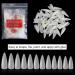 Noverlife 1200PCS Long Almond Shape False Nails | Full Cover Acrylic Nail Tips for Nail Salon Mani-pedi & Nail Art - Natural - Buy Online on GoSupps.com