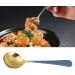 Soup Spoons Stainless Steel Tablespoons with 6 Colors 5 Pieces of Kitchen Dinner Dessert Scoops Set for Tea Dessert Salt Sugar(Blue) - Buy Online on GoSupps.com