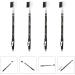 Sewroro Lot 4 Crayons Sourcils Cosm tiques Portables Waterproof Pinceau Biseaut et Taille-crayon pour Femmes Utilisables en Maquillage des Sourcils au Quotidien Couleur Noir - Buy Online on GoSupps.com