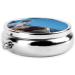 Queen and Cow Portable Metal Pill Box - Round Mini 3-Compartment with Hinged Fastening for Travel - Ideal for Small Pills - Black - Buy Online on GoSupps.com