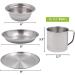 HIKPEED 10-Piece Stainless Steel Camping Mess Kit for 1-2 Person - Utensils, Tableware, Cups, Plates, Bowl, Cutlery with Mesh Bag - Ideal for Backpacking, Hiking, Picnic, and RV Travel - Buy Online on GoSupps.com