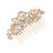 Gogogmee Costume Accessories Pearl Hairpin Combs Bridal Hair Clip Bridal Hair Comb Pearl and Womens Goody Hair Clips for Women Vintage Bridal Hair Comb Bride Bride Hair Comb