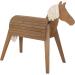 Roba Wooden Garden Horse - Vaulting Horse with Mane & Tail for Gymnastics & Riding - Solid Teak Construction - Buy Online on GoSupps.com
