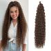 Deep Twist Crochet Hair Waterwell Twist Hair bundle Synthetic curly braided hairstyle hair extension ombre kinky curl braided hair part 22 inch 6 packs 22inch-6Pcs 4/30#