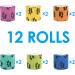 SlowTon Pet Self Adhesive Bandage Pet Vet Wrap Tape Waterproof Non-Woven Cohesive Gauze Rolls for Dog Cat Animals First Aid Wrap for Wrist Healing Ankle Sprain & Swelling 2" x 5 Yards(12 Rolls) Pawprint 2" Width X 12 Roll - Buy Online on GoSupps.com