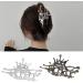 Irregular Hair Claw Clips Cute Hairpin Alloy Material Hair Clip Hair Accessories Fashion Hair Barrette for Women Girls Silver - Buy Online on GoSupps.com