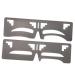 DRESSOOS 2pcs Eyebrow Ruler Makeup Stuff Brow Stencil Tool Eyebrow Guide Stencil Eyebrow Shape Template Ruler 1 count (Pack of 1) As Shown