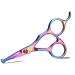 DRGSKL Small dog care scissors Professional safe round point straight pet scissors for detail trim dog cat japanese stainless steel 440c rainbow rainbow-small