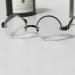 TZUFA Reading Glasses Large Round Frame Metal Readers Lightweight Full Frame Eyeglasses With Spring Hinge 2.50x White