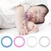 20 Pack O-Rings Baby Pacifier Clips - Safe & Durable Silicone Pacifier Chain Holders (2.5 cm Transparent) - International Shipping - Buy Online on GoSupps.com