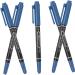 DOITOOL 5pcs Markers Pen Tools Waterproof Embroidered Makers Pens Marking Professional Tattoos 13.9x1.8cm Blue
