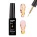 Gel Nail Polish Liner Nail Gel Polish 10ml Nail Liner Painted Gel Polish Thin Brush For French Manicure Nail Art Soak Off UV/LED for Painting Drawing Swirl Nails Home DIY Nail Salon (GOLD)