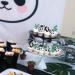 24 Panda Glitter Green Bamboo Cupcake Toppers - Cute Animal Cake Decorations for Baby Showers & Kids Birthday Parties - Buy Online on GoSupps.com