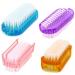 Cleaning Nail Brush Fingernail Scrub Brush Two Sided Hand Scrubbing Brushes Soft Stiff Bristles Nails Toes Scrubber For Men Women Kids,4 Pcs