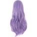 Colorfulpanda Long Curly Wavy Light Purple Wig - Perfect for Cosplay, Anime Style, Halloween Party and Daily Wear - Buy Online on GoSupps.com