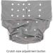Adjustable Gray Adult Diaper Pants - Washable Reusable Cloth Diapers for Incontinence - Buy Online on GoSupps.com