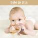 Best BPA-Free Silicone Bite Ring for Babies | Cooling Teething Aid for 3+ Months with Pacifier Chain - Buy Online on GoSupps.com