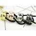 Punk Gothic Hair Accessory Set for Women - 4PCS Ponytail Cuff Elastic Hair Ties - Buy Online on GoSupps.com