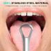 Matybobe Oral Tongue Cleaner | 3-Part Stainless Steel Scrubber for Adults & Kids | Enhance Oral Hygiene & Reduce Bad Breath - Buy Online on GoSupps.com