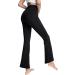 Jinhiteam Girls Black Pink Flare Leggings | High Waisted Workout Dance Yoga Pants 13-14 Years - Buy Online on GoSupps.com