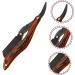 Frcolor Manual Razor & Facial Hair Scissors | Wooden Handle Hairdressing Scissors for Men | Stainless Steel Grooming Tool - 16x3.3x1.2cm - Buy Online on GoSupps.com